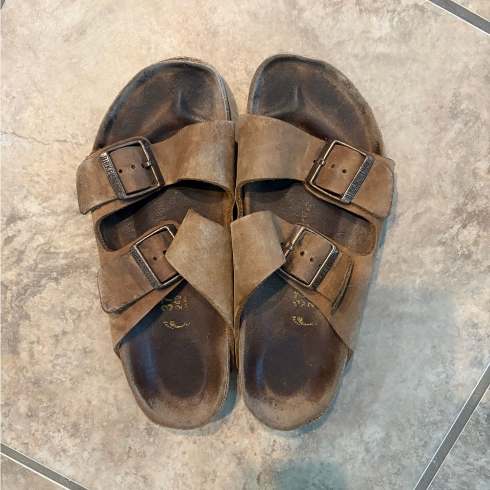 Birkenstock Women's Brown Leather Sandals